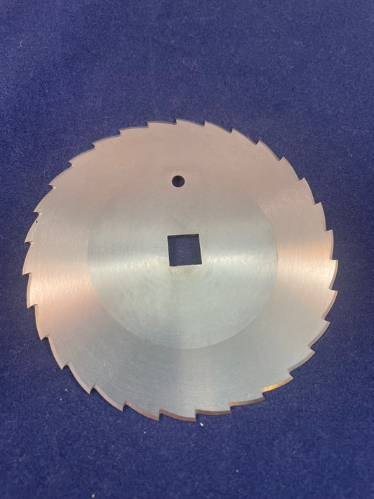 440 St Steel Veysel’s Kebab Circular Slicers 100x10x1.5mm S Bevel to Sharpener Square Bore Serrated 30 Teeth C0100K007