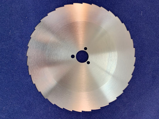 440 St Steel Potis Korkmaz Mekatronik Robot Kebab Circular Slicers 140x16x1.5mm S Bevel 3 Pinholes Serrated 36 Teeth C0140K007